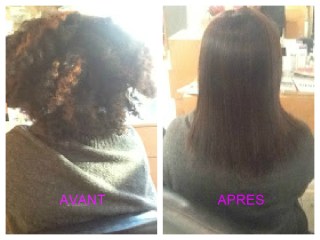 lissage sur cheveux haitiens coiffure saida